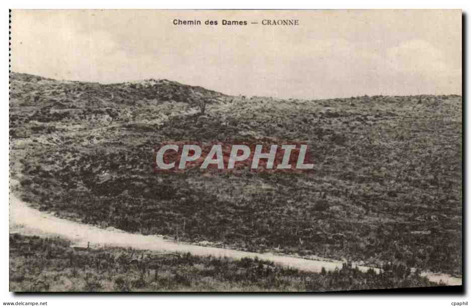 CPA Craonne Chemin des Dames Militaria