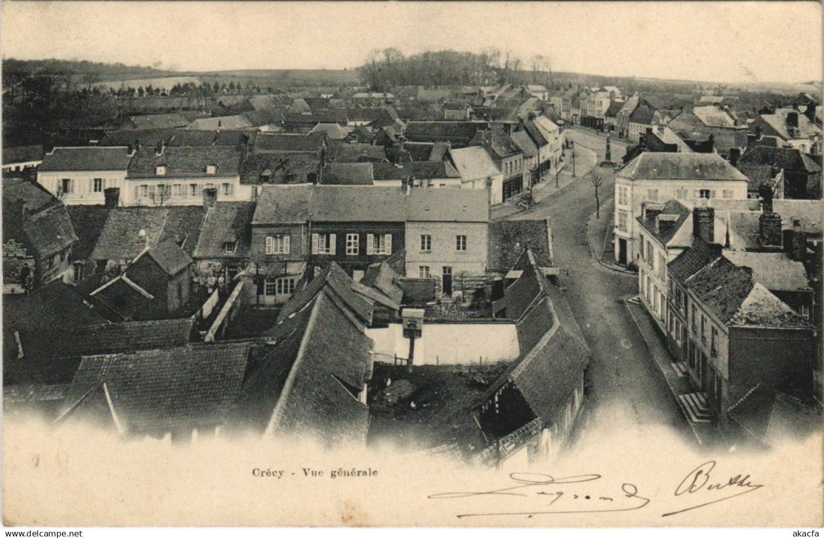 CPA CRÉCY-en-PONTHIEU vue générale (19094)