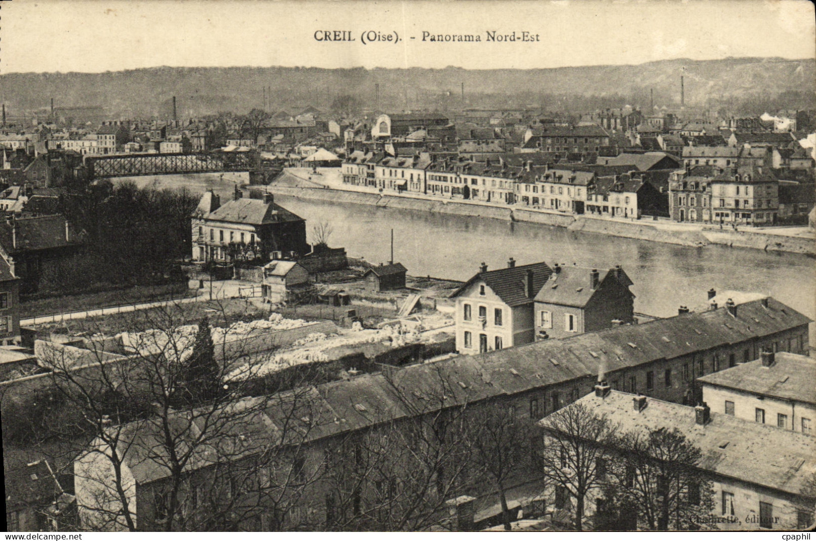CPA Creil Panorama Nord Est