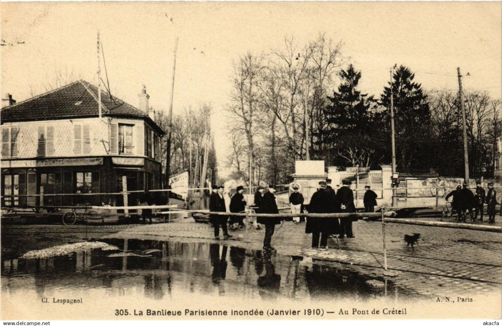 CPA CRÉTEIL Au Pont de CRÉTEIL (671853)