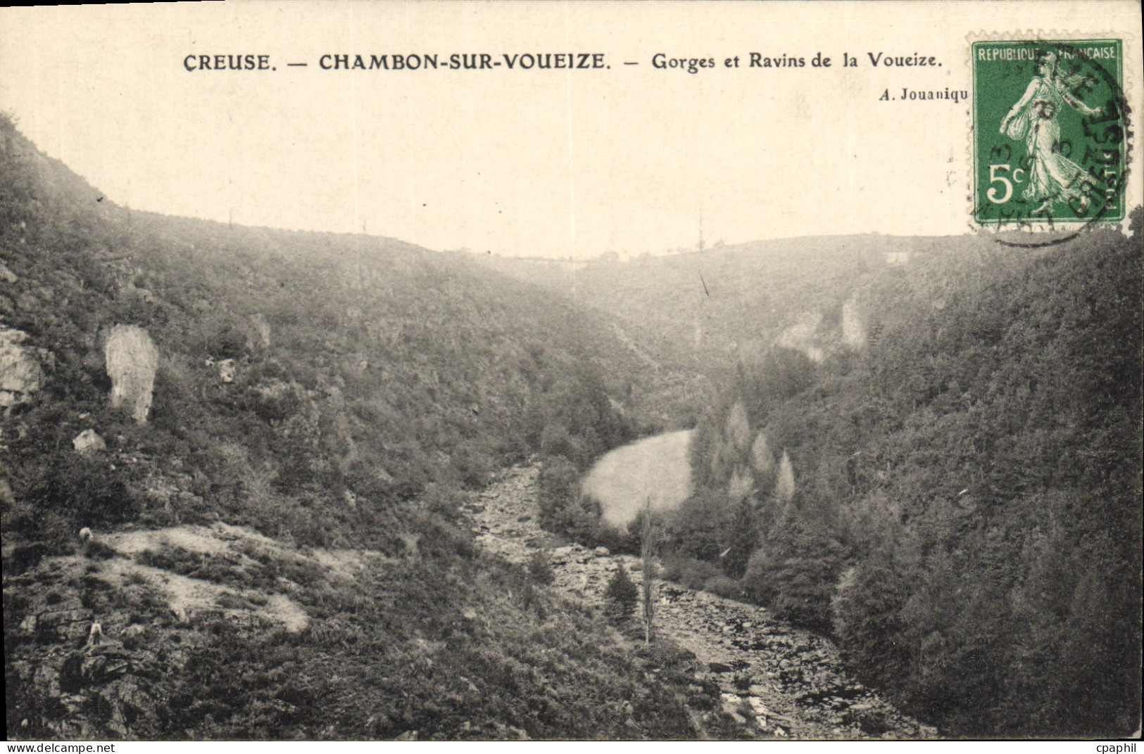 CPA Creuse Chambon Sur Voueize Gorges Et Ravins De La Voueize