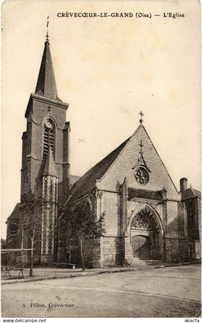 CPA Crevecoeur Le Grand- Eglise FRANCE (1020590)