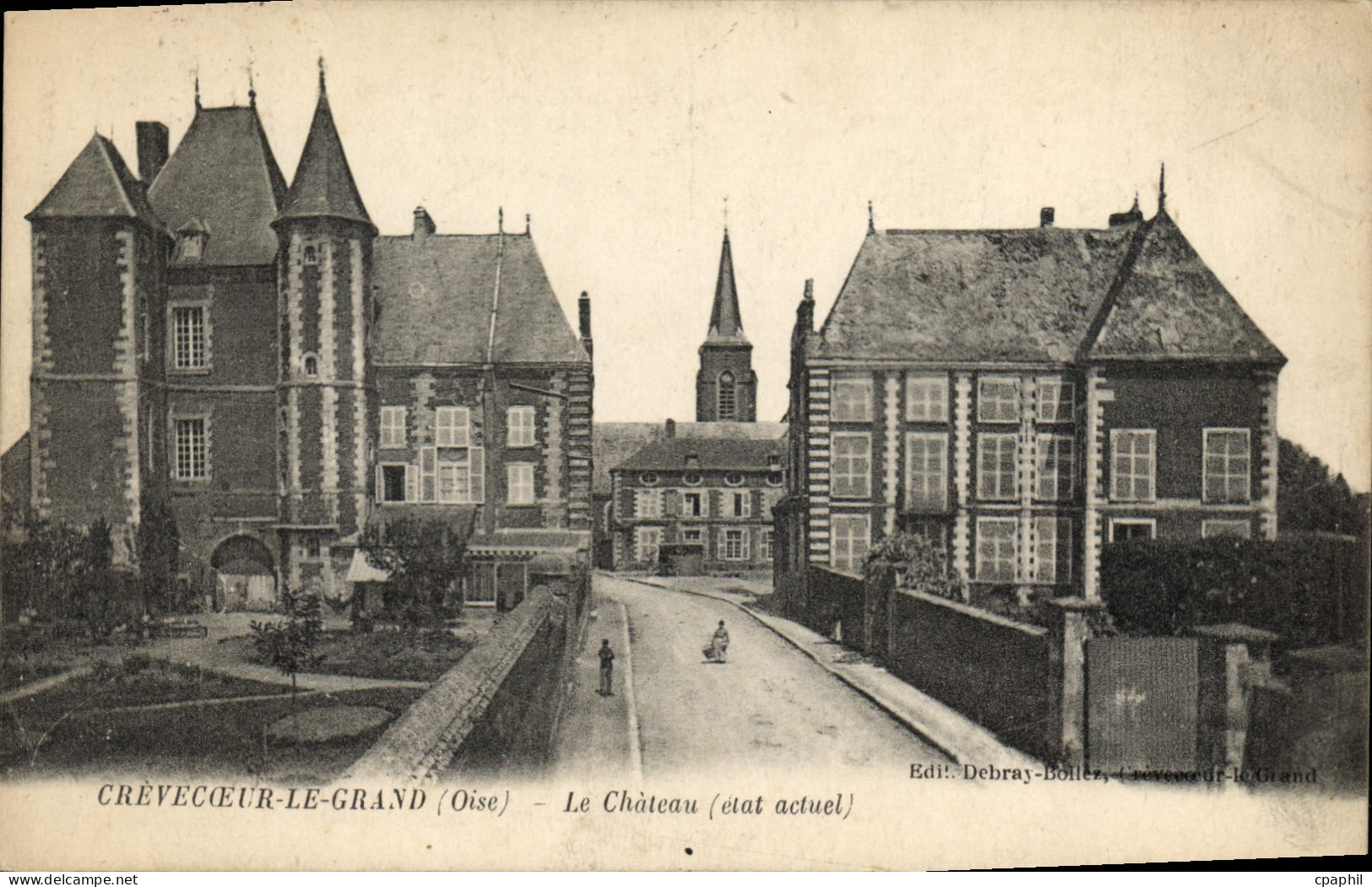 CPA Crevecoeur le grand Oise Le Chateau