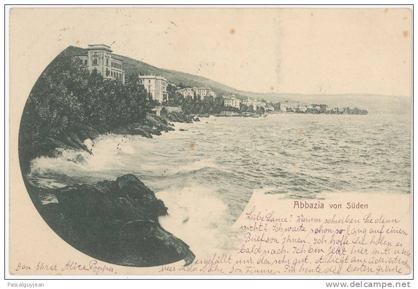 CPA CROATIE - ABBAZIA VON SUDEN