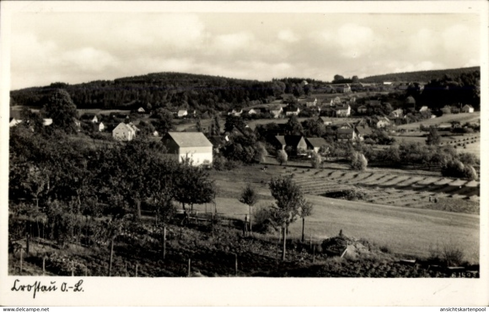 CPA Crostau Schirgiswalde Kirschau, Panoramablick auf den Ort