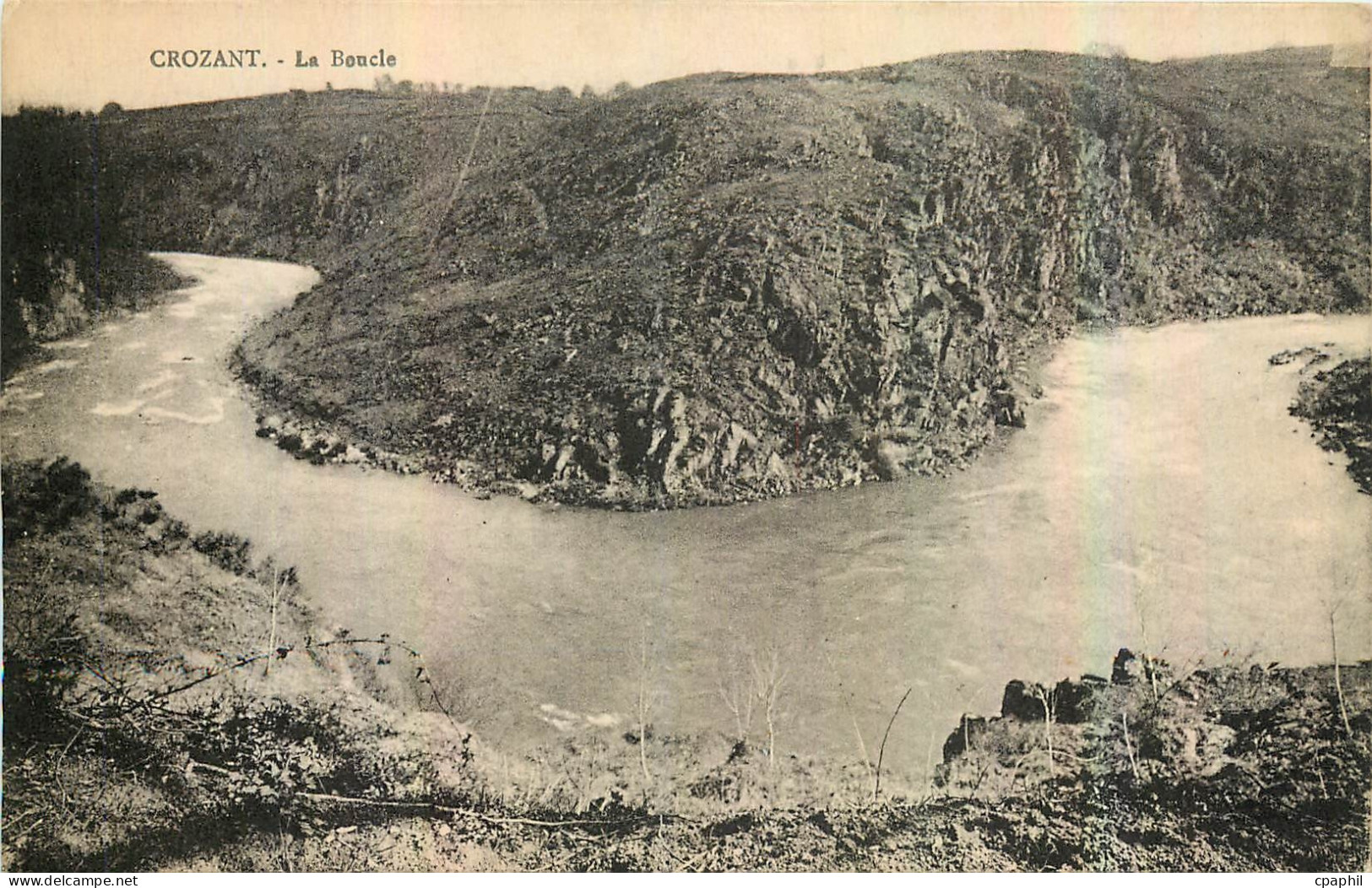 CPA Crozant la Boucle
