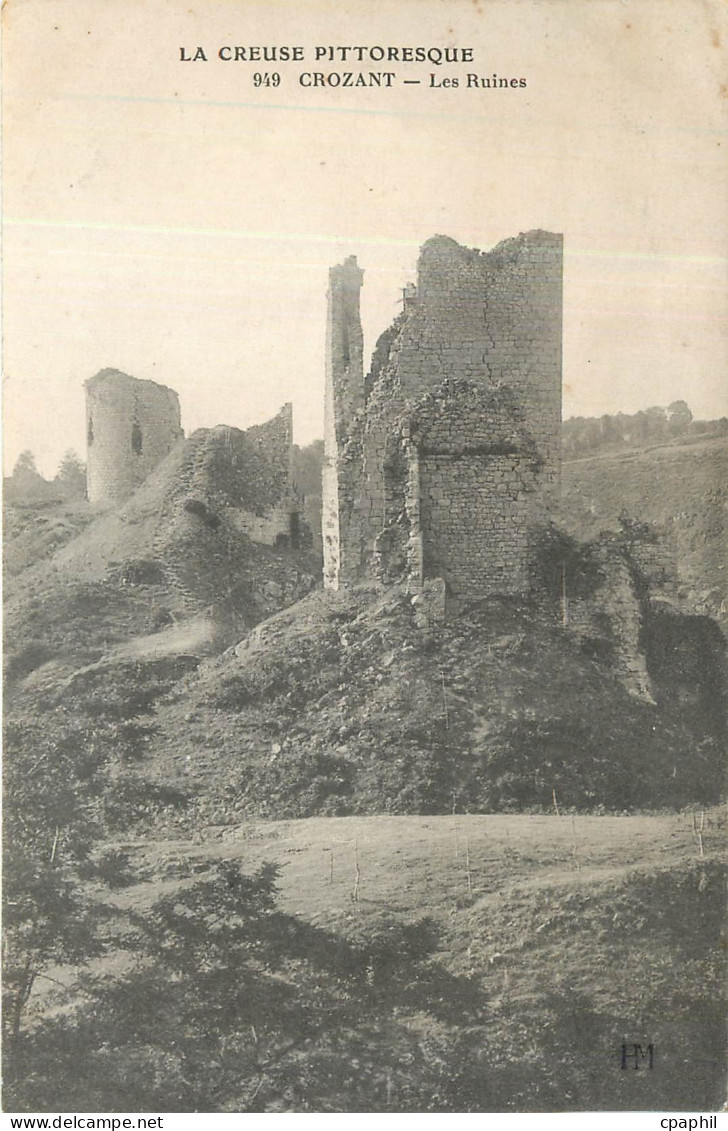 CPA Crozant Les Ruines
