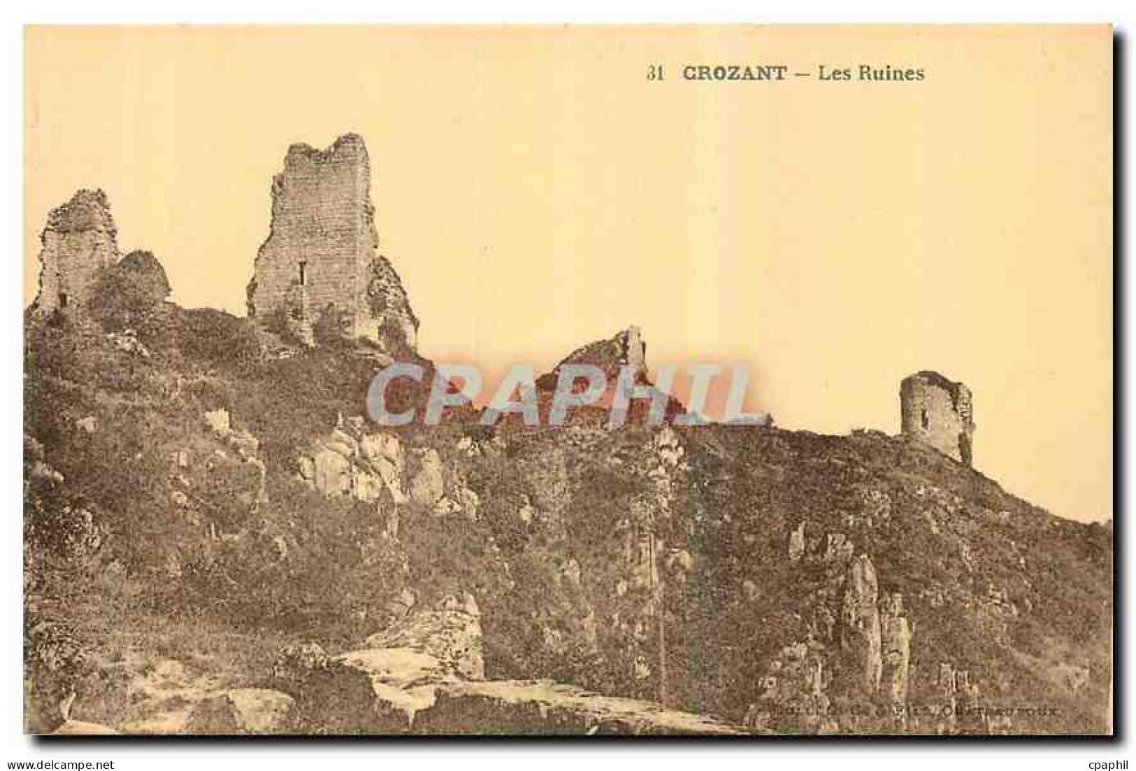 CPA Crozant les Ruines