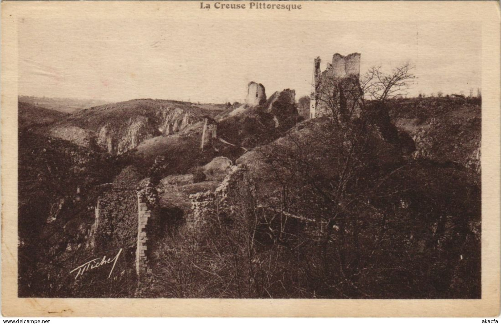 CPA CROZANT Vue d'Ensemble des Ruines de Crozant (1144276)
