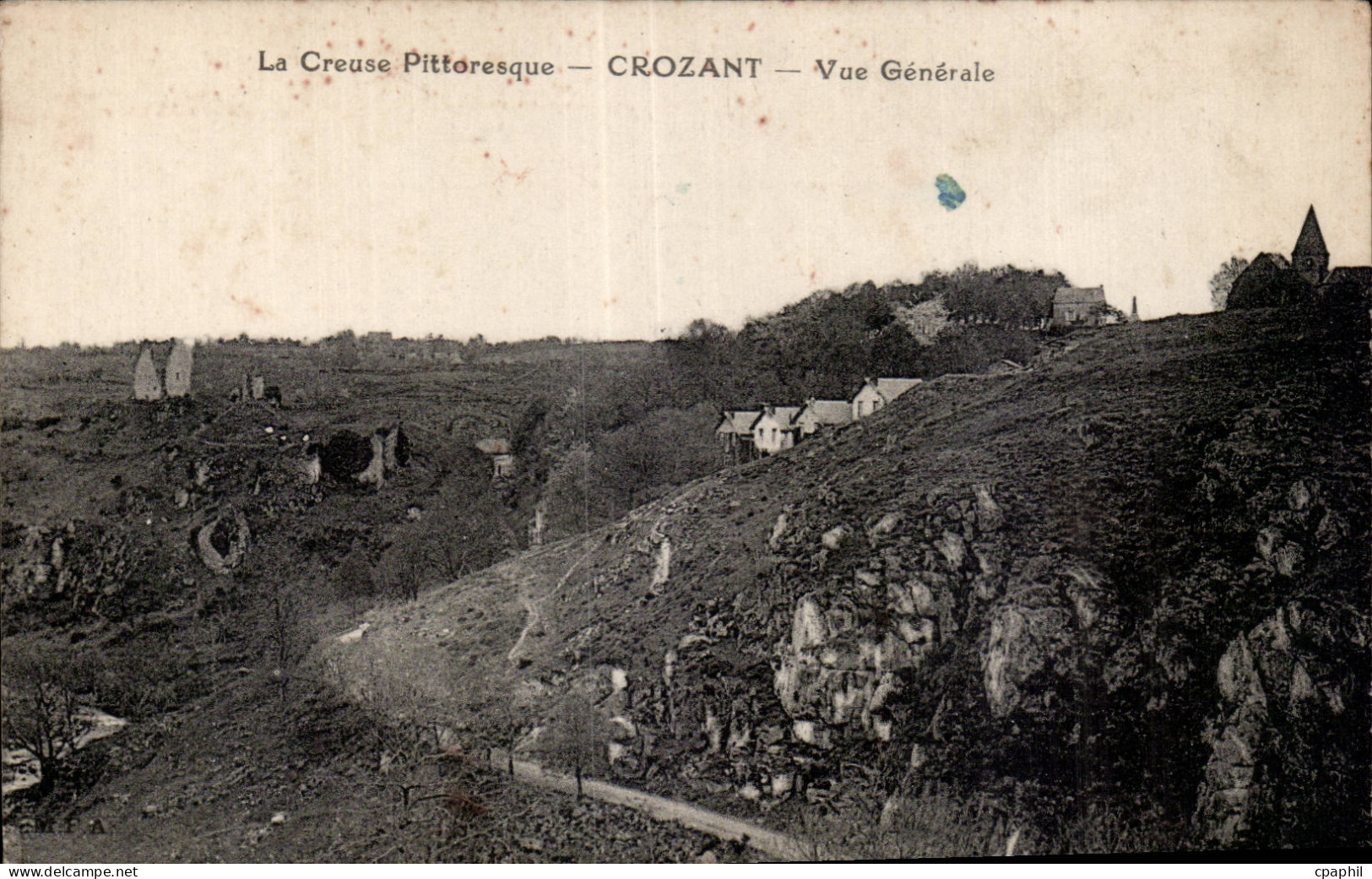CPA Crozant Vue generale