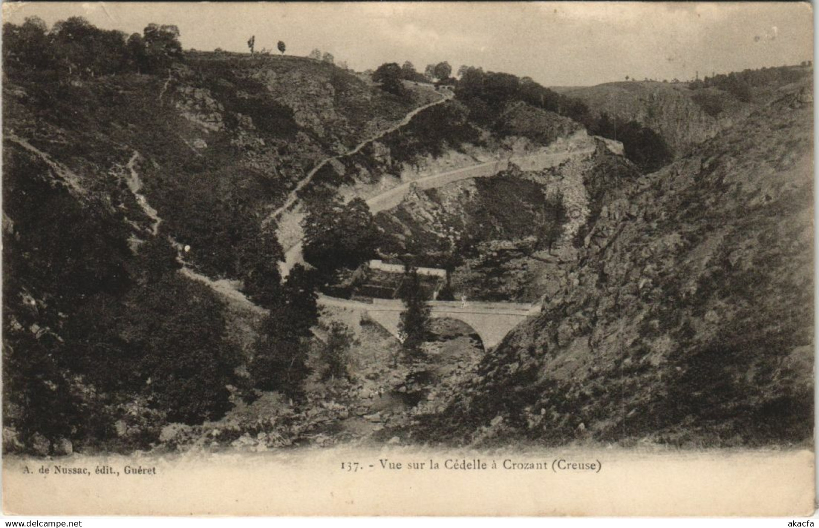 CPA CROZANT Vue sur la Sedelle a Crozant (1144411)