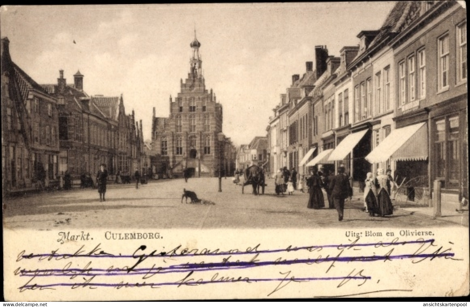 CPA Culemborg Gelderland, Markt