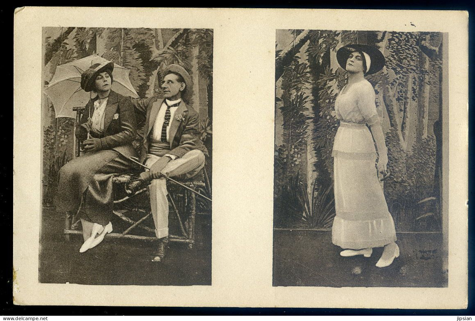 cpa d' Allemagne Lager Dülmen - Théâtre des prisonniers de guerre du camp de Dülmen -- Duelmen - travestis   JU25-72