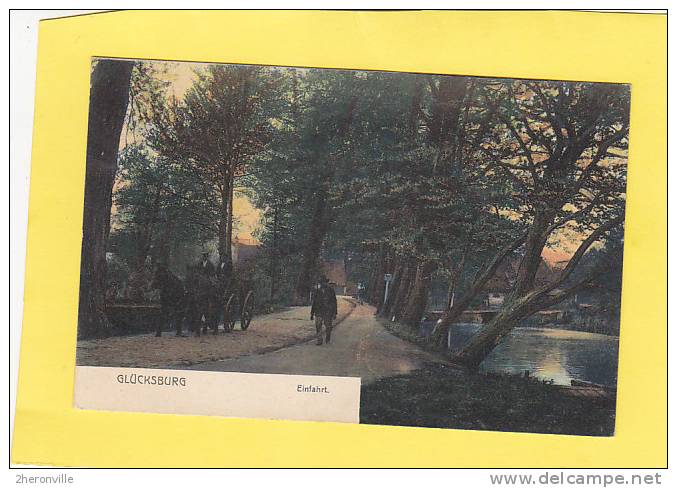 CPA - D - GLUCKSBURG  -  Einfahrt