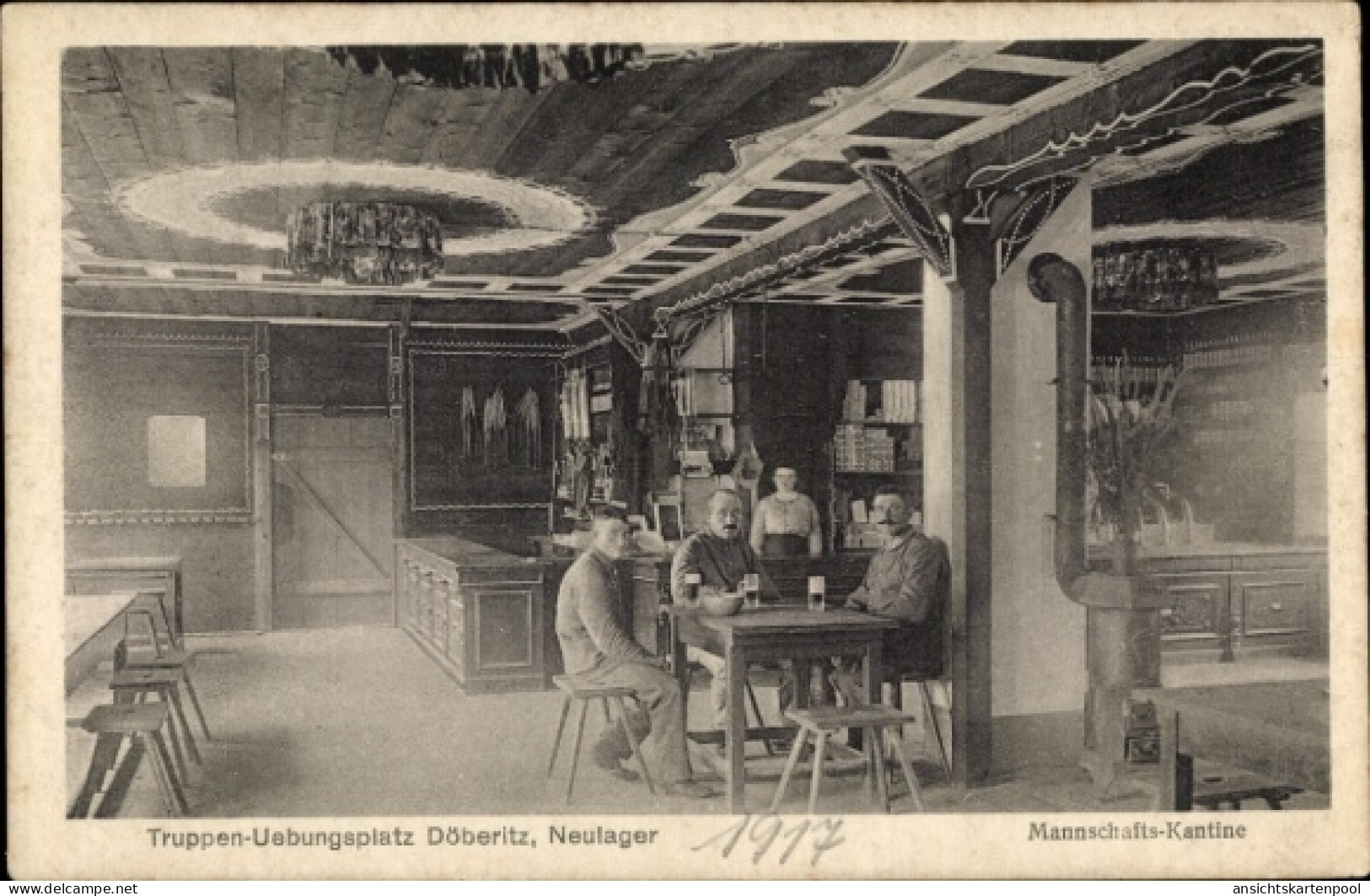 CPA Dallgow Döberitz, Truppenübungsplatz, Mannschaftskantine, Neulager