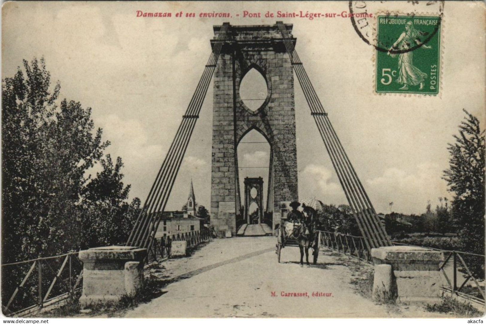 CPA Damazan et ses env. Pont de St.Leger s Garonne FRANCE (1172150)
