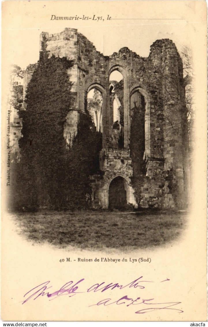 CPA DAMMARIE-les-LYS Ruines de l'Abbaye du Lys (1329460)