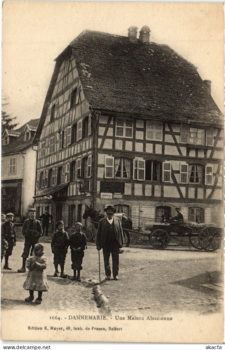 CPA Dannemarie Maison Alsacienne (1277997)