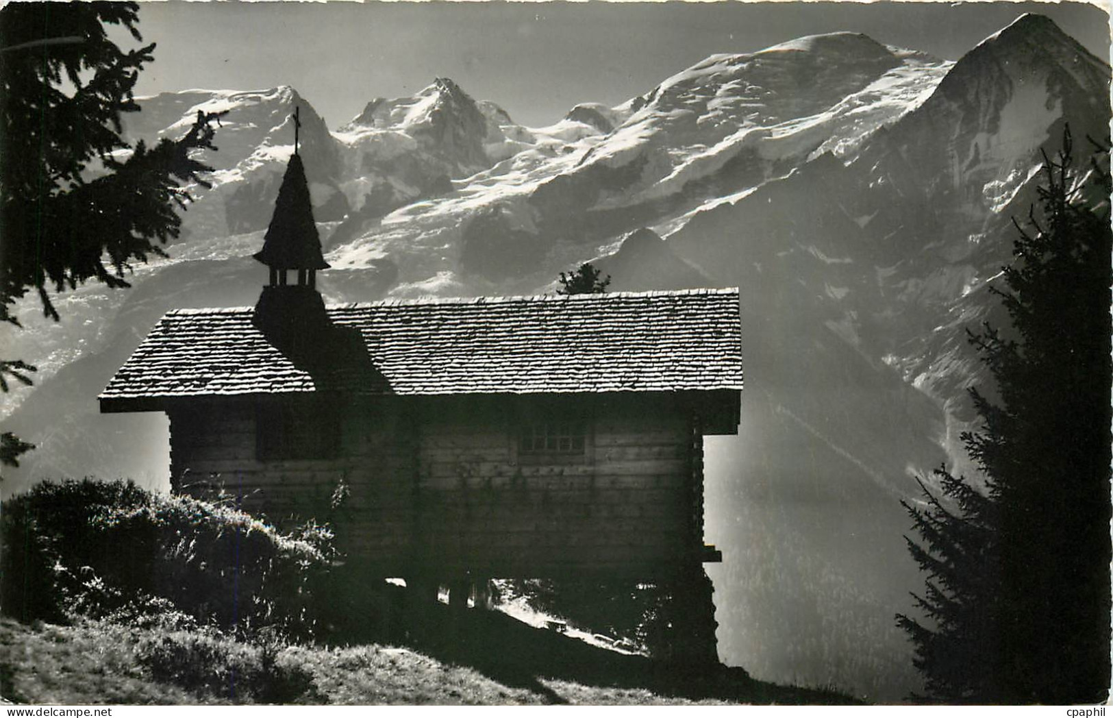 CPA Dans le clair matin venez faire une poiere pour les montagnards Chaine du Mont Blanc