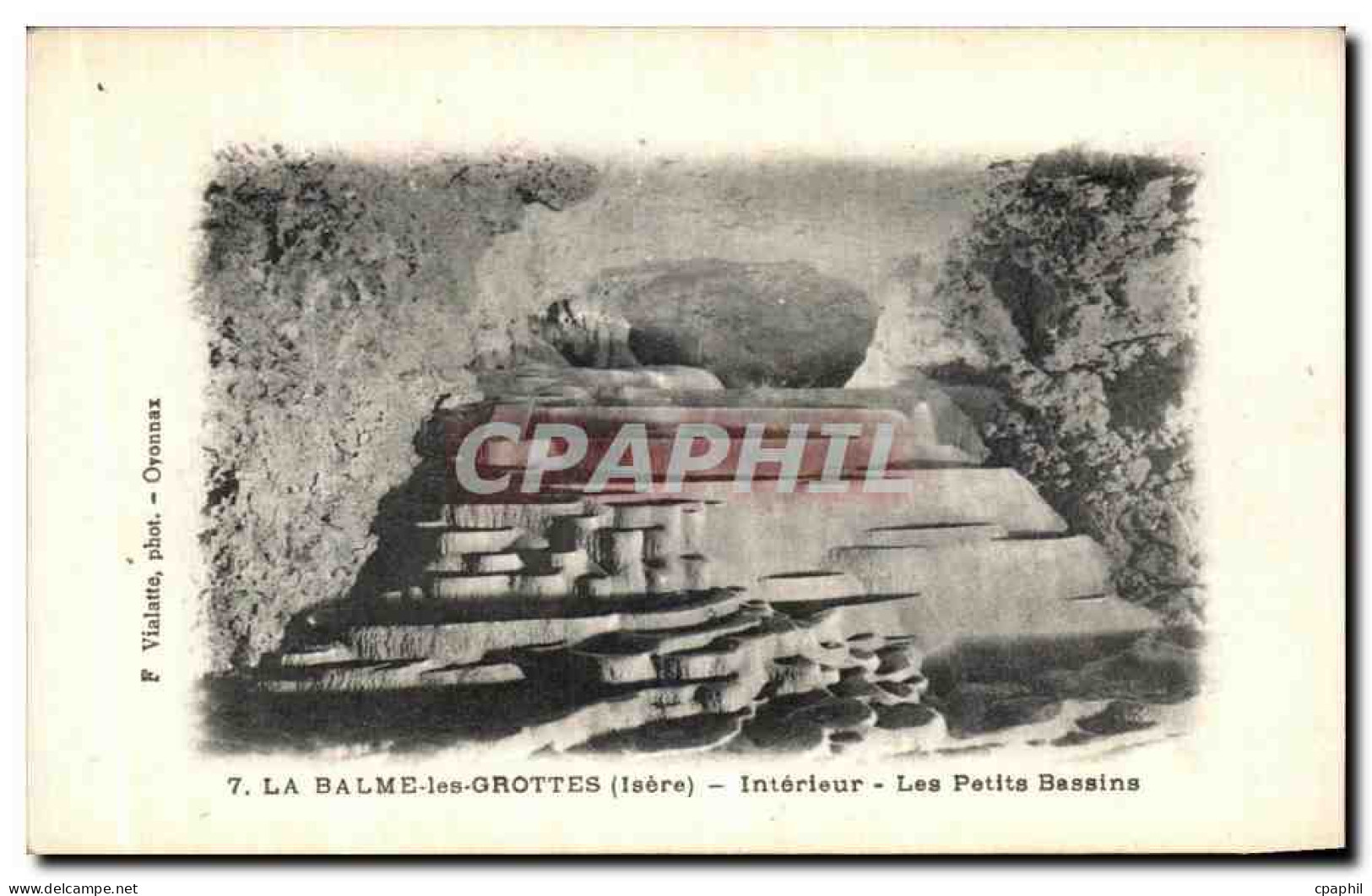 CPA Daphine La Balme les Grottes Interieur Les petits bassins