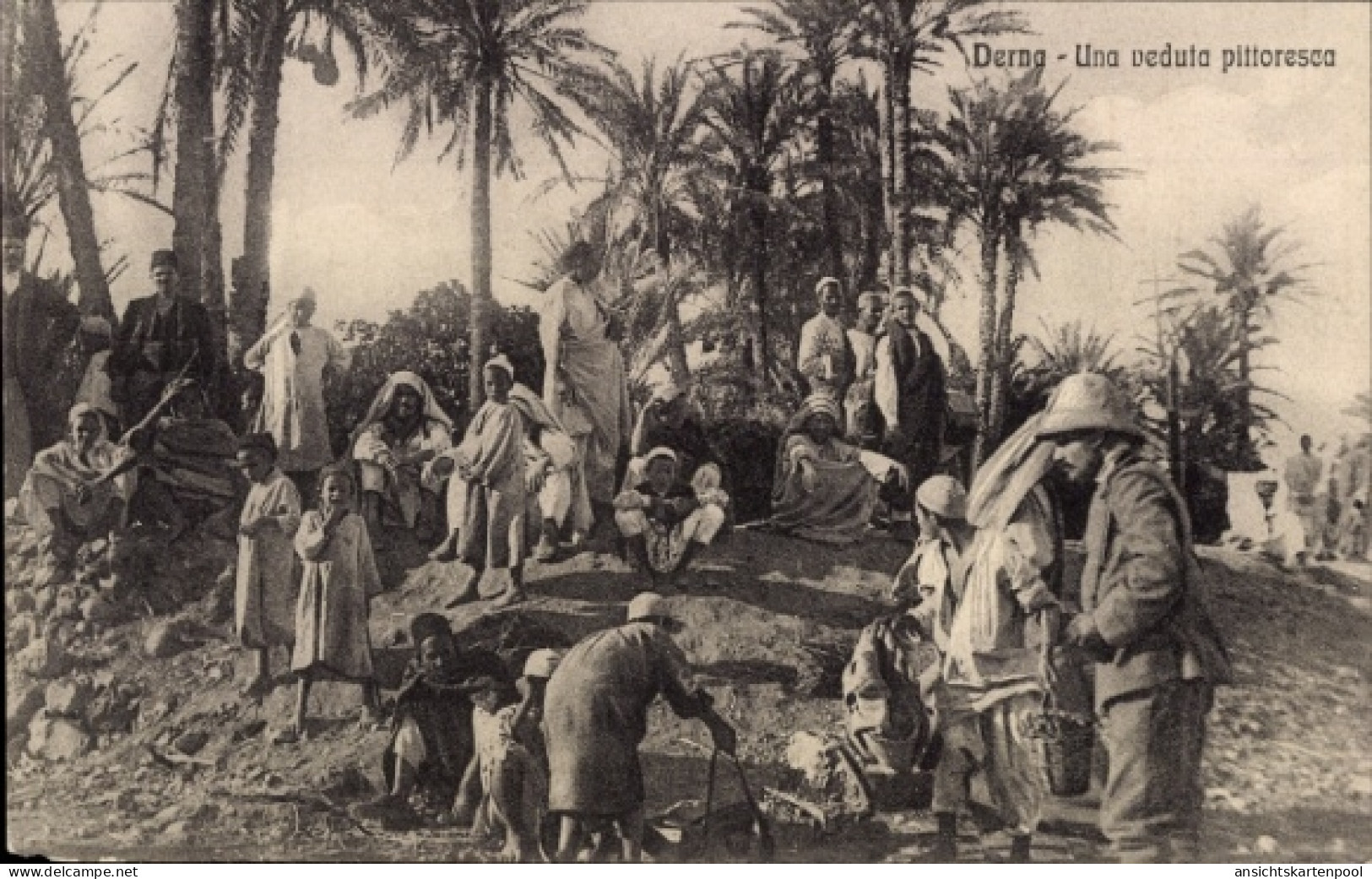 CPA Darna Derna Libyen, Gruppe Einheimischer, Missionar