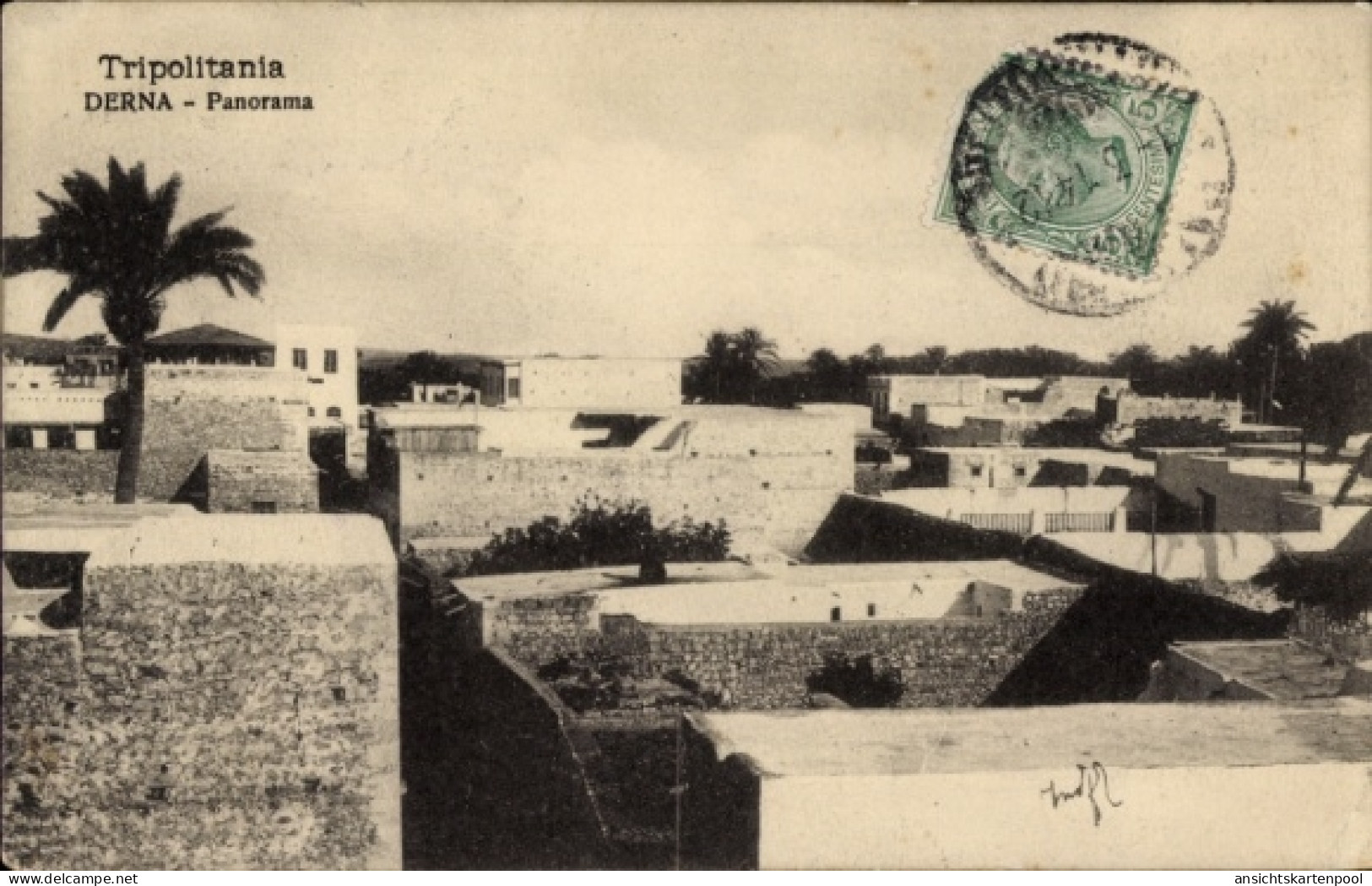 CPA Darna Derna Libyen, Tripolitania, Panorama