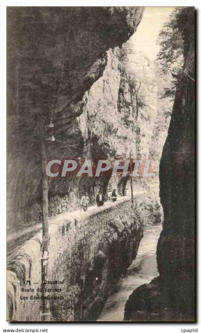 CPA Dauphine Le Vercors Route du Vercors Les Grands Goulets