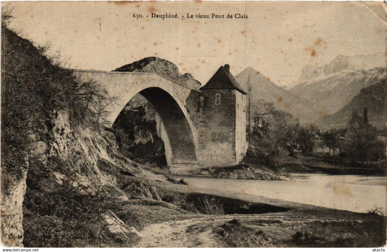 CPA Dauphiné - Le vieux PONT-de-CLAIX (433078)