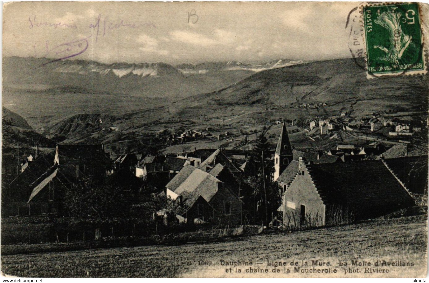 CPA Dauphine - Ligne de La MURE - La Motte d'Aveillans et la chaine (583792)