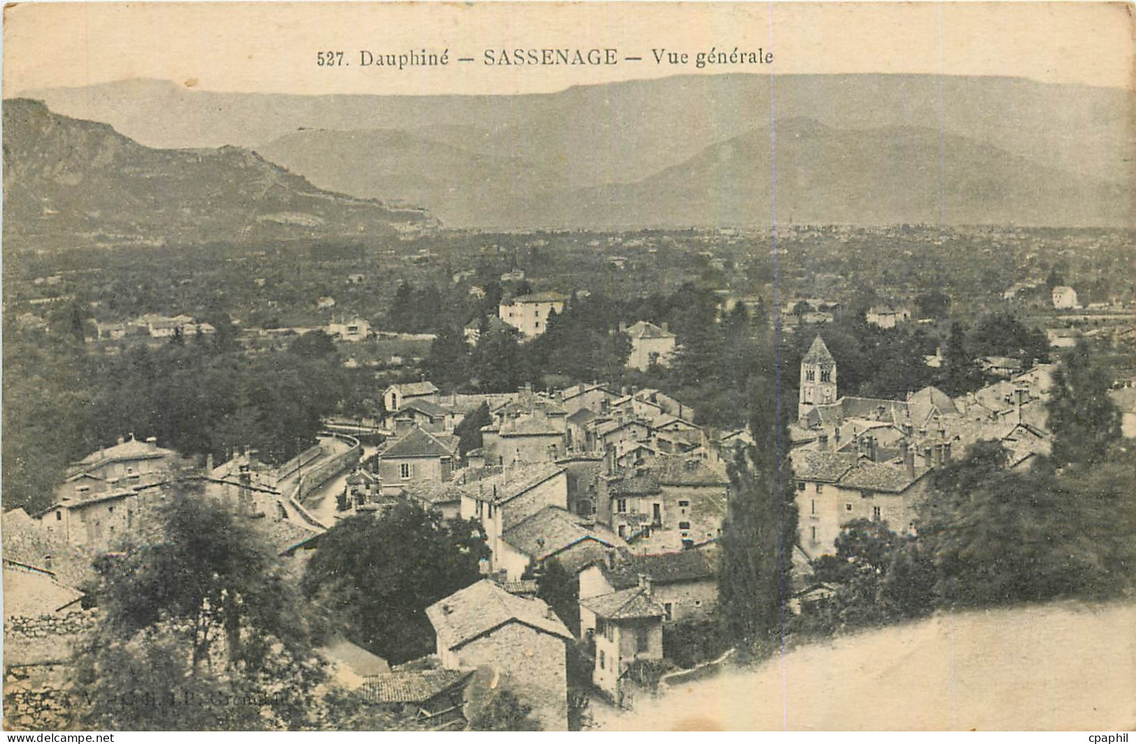 CPA Dauphine Sassenage Vue generale
