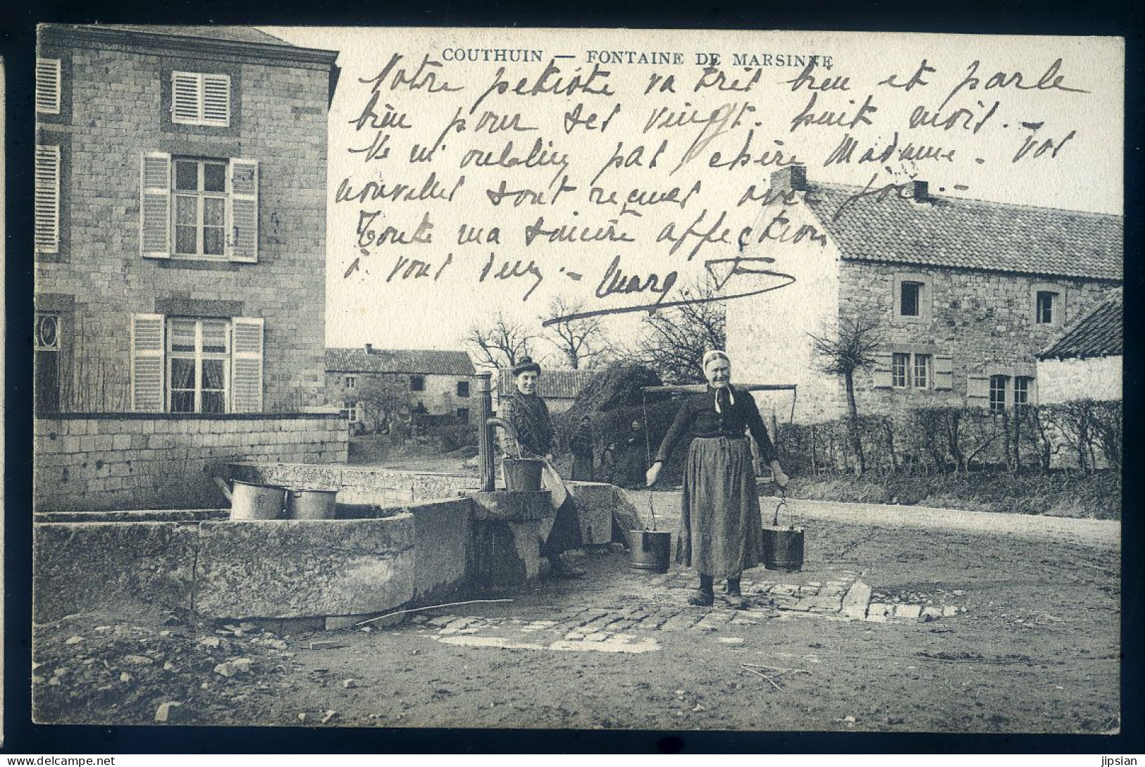 cpa de Belgique Liège Héron -- Couthuin -- Fontaine de Marsinne   JU25-10