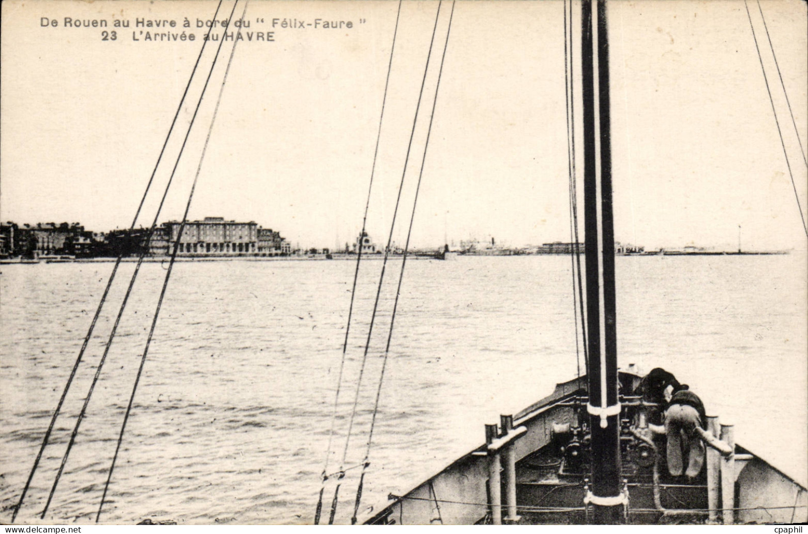 CPA De Rouen au Havre du Felix Faure L'arrivee du Havre