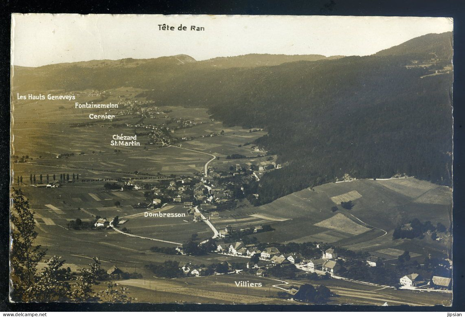 cpa de Suisse Neuchâtel tête de Ran Villiers Dombresson Chézard St Martin Cernier Fontainemelon Geneveys    JU25-110