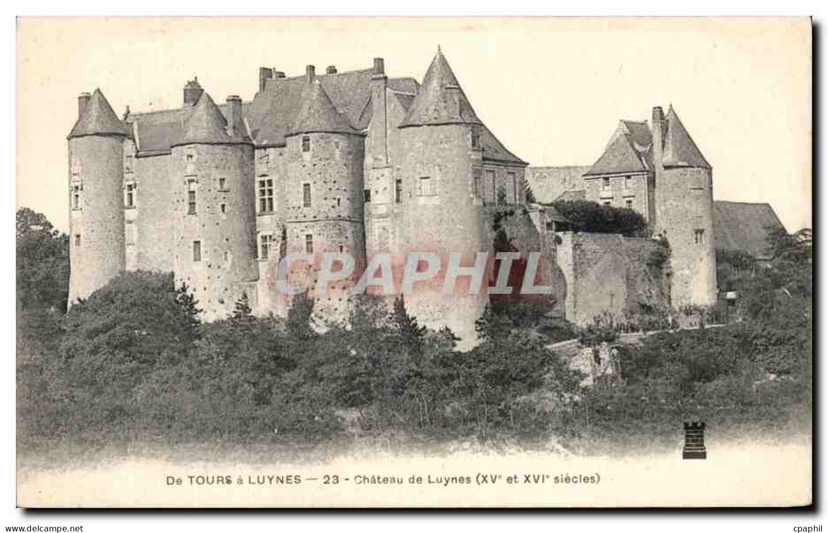 CPA De Tours A Luynes Chateau De Luynes