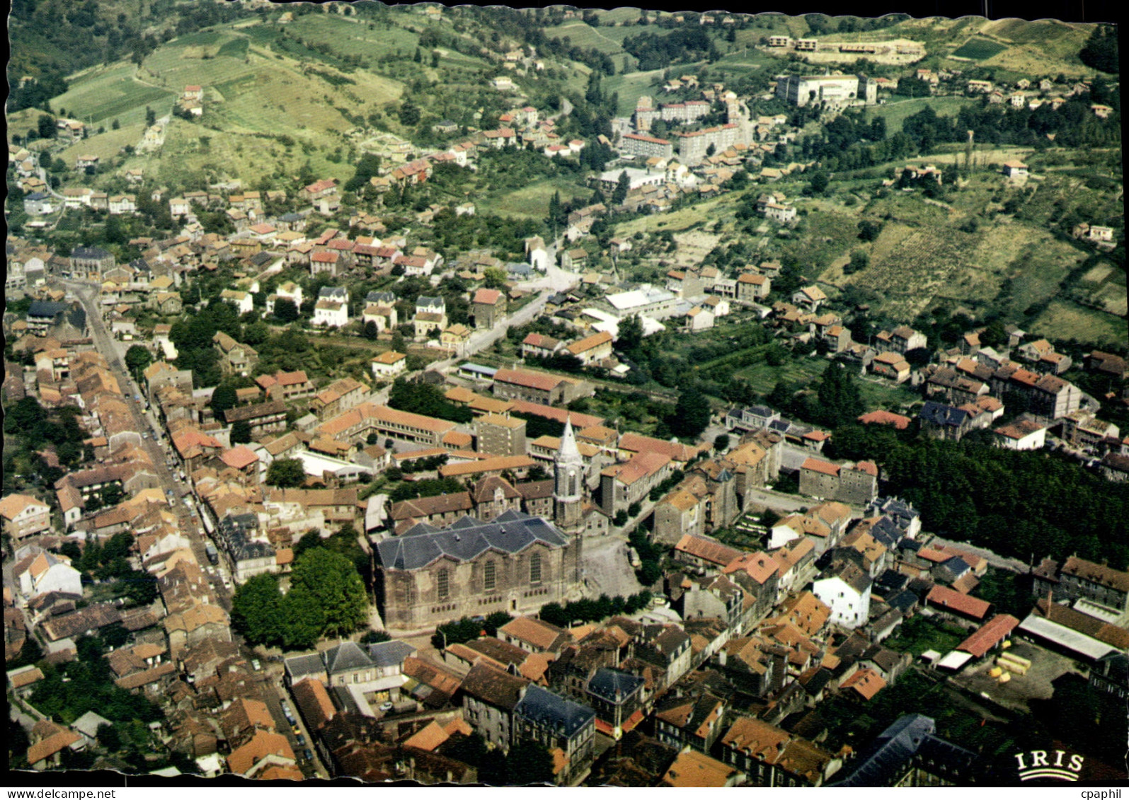CPA Decazeville Aveyron Vue generale aerienne