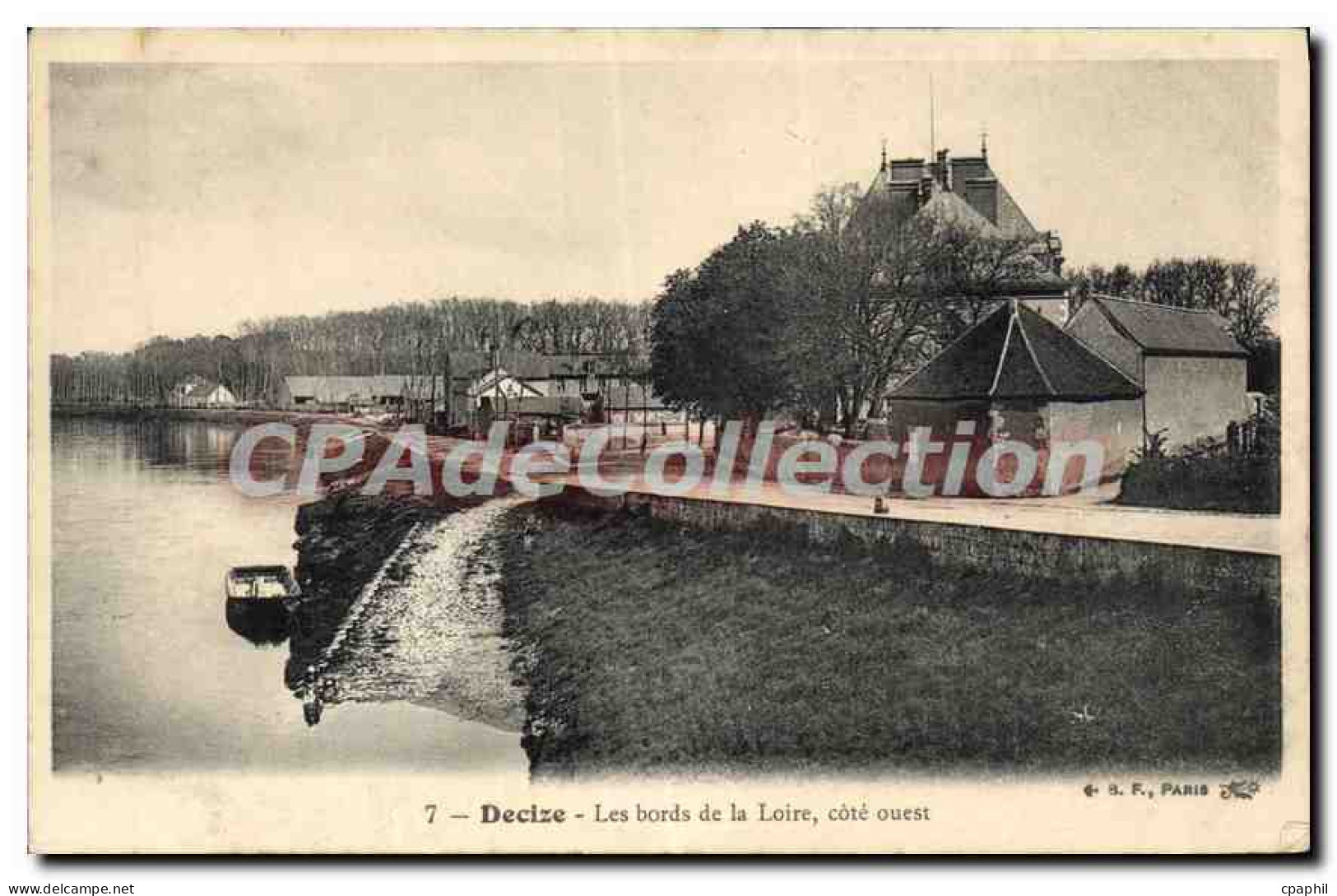 CPA Decize Les Bords De la Loire Cote Ouest