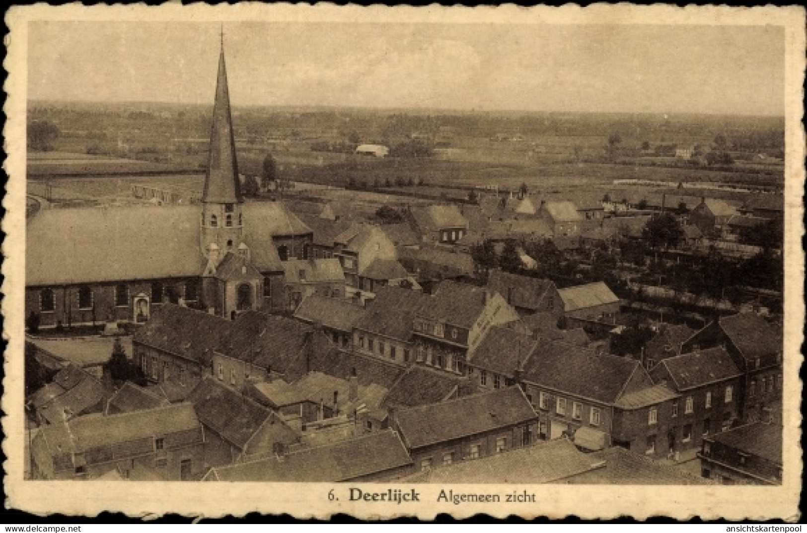 CPA Deerlijk Flandern Westflandern, Stadtansicht, Kirche