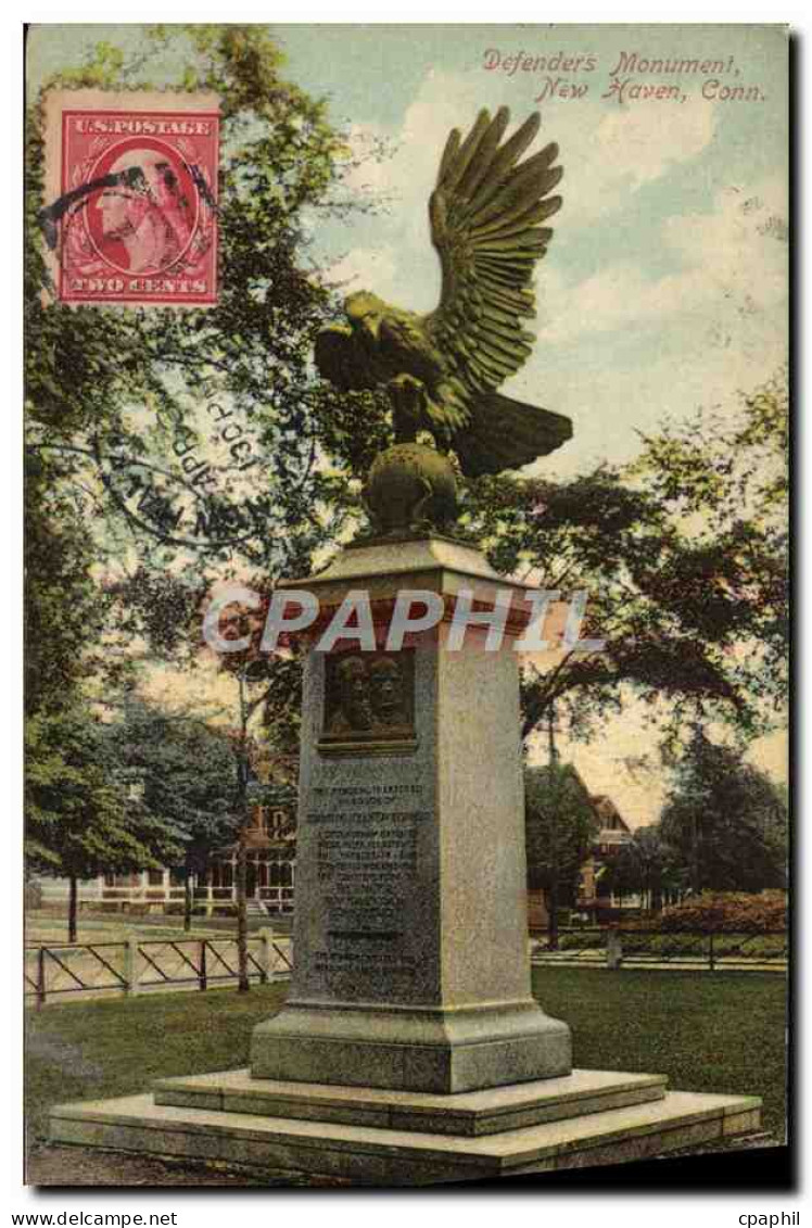 CPA Defenders Monument New Haven Conn Aigle Rapace