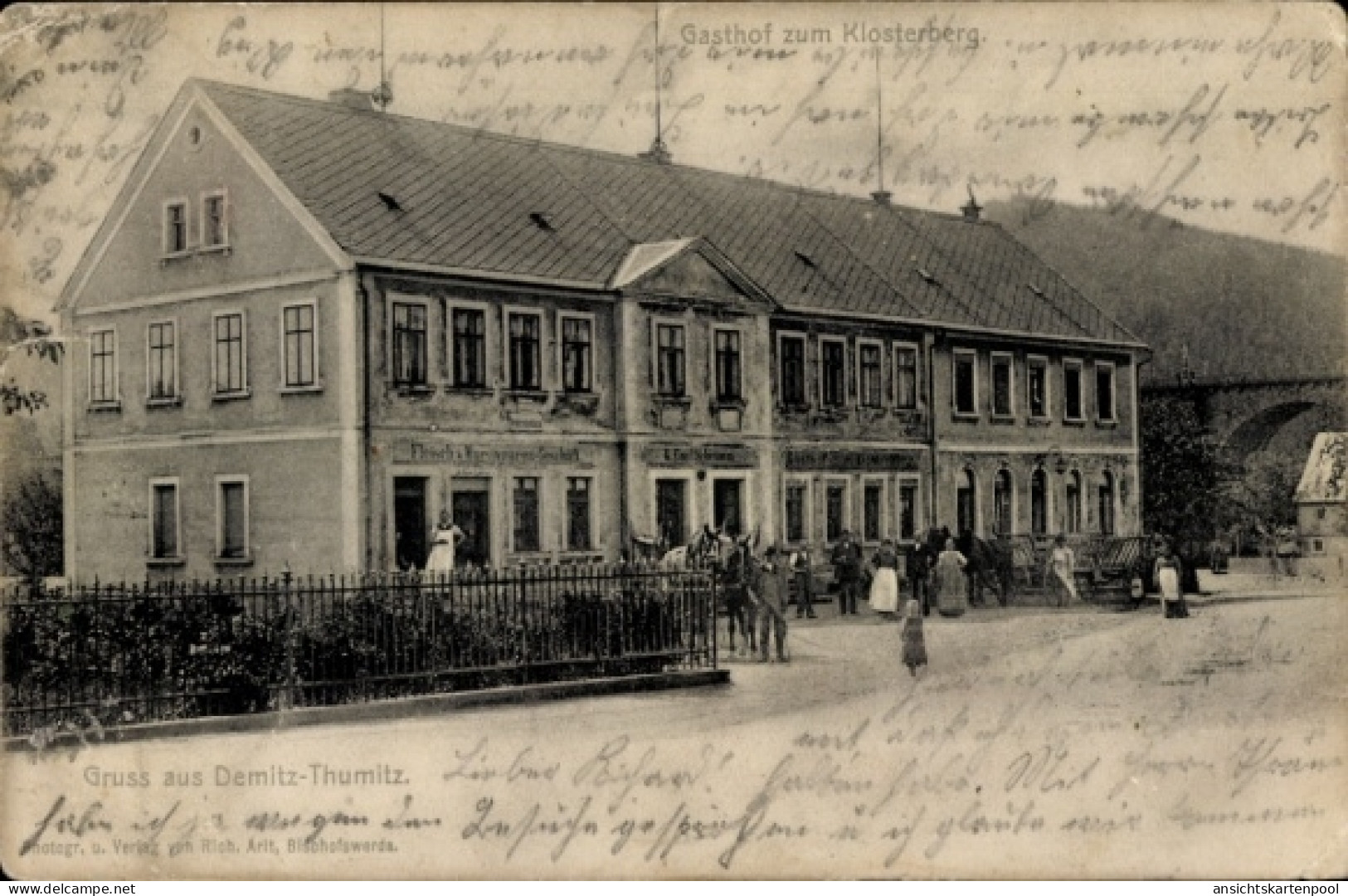 CPA Demitz Thumitz in Sachsen, Gasthof zum Klosterberg