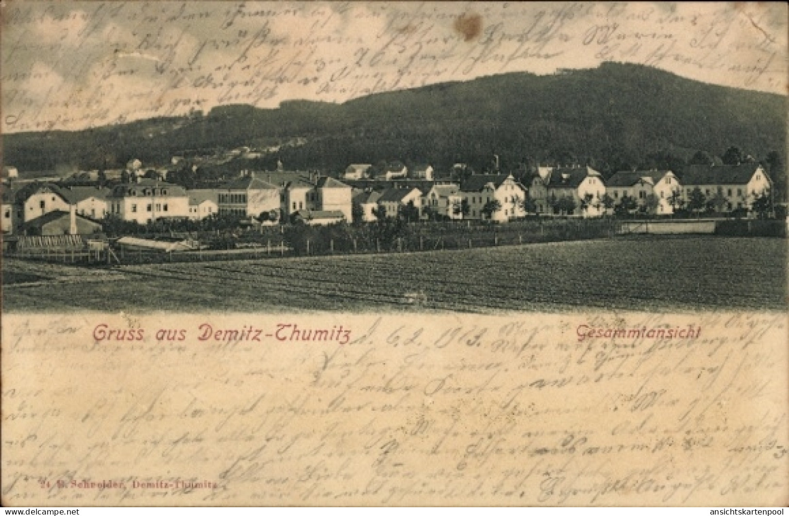 CPA Demitz Thumitz in Sachsen, Gesamtansicht