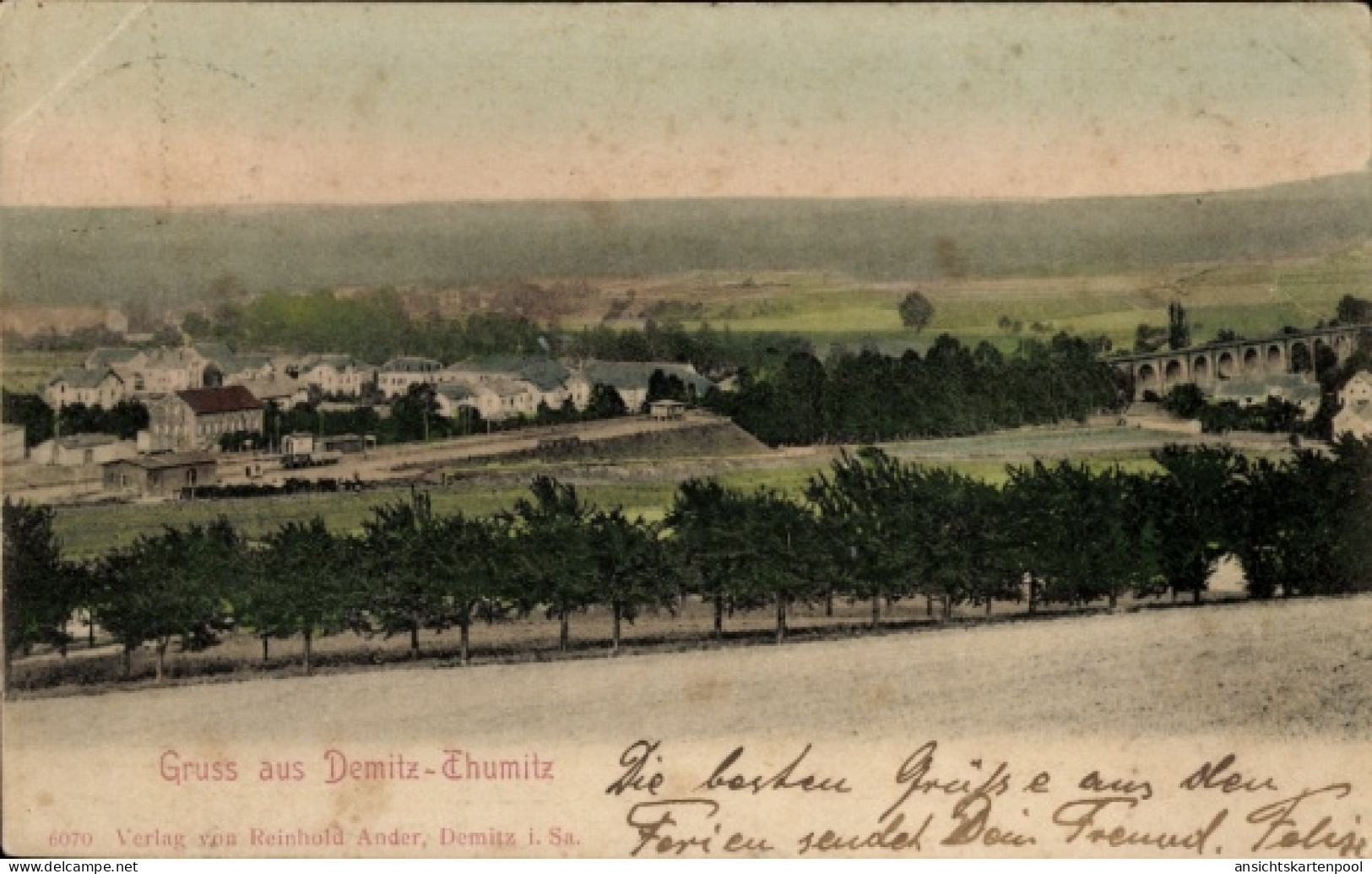 CPA Demitz Thumitz in Sachsen, Gesamtansicht