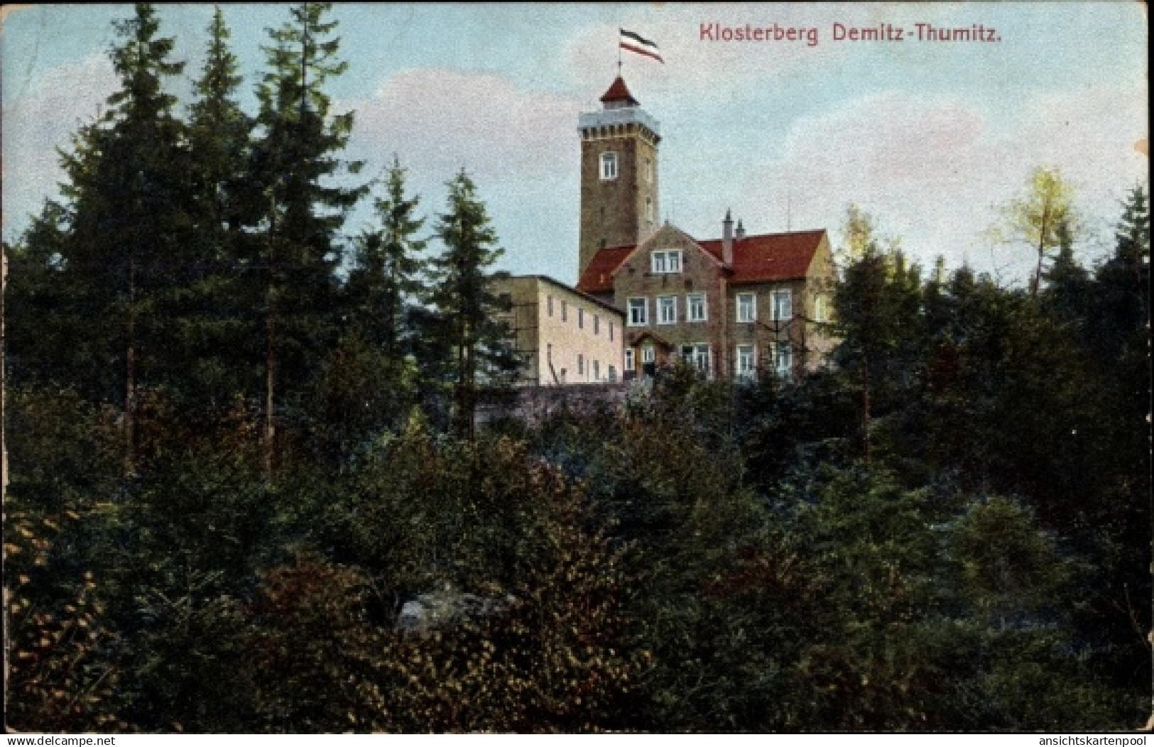 CPA Demitz Thumitz in Sachsen, Klosterberg, Turm