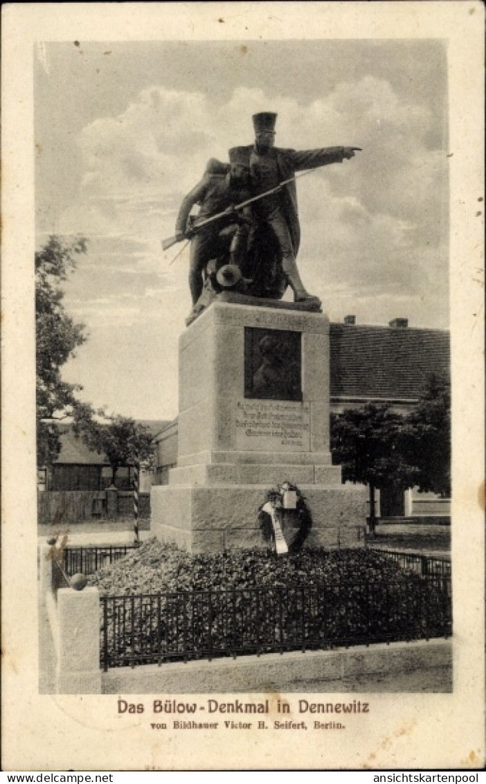 CPA Dennewitz Niedergörsdorf in Brandenburg, Bülowdenkmal