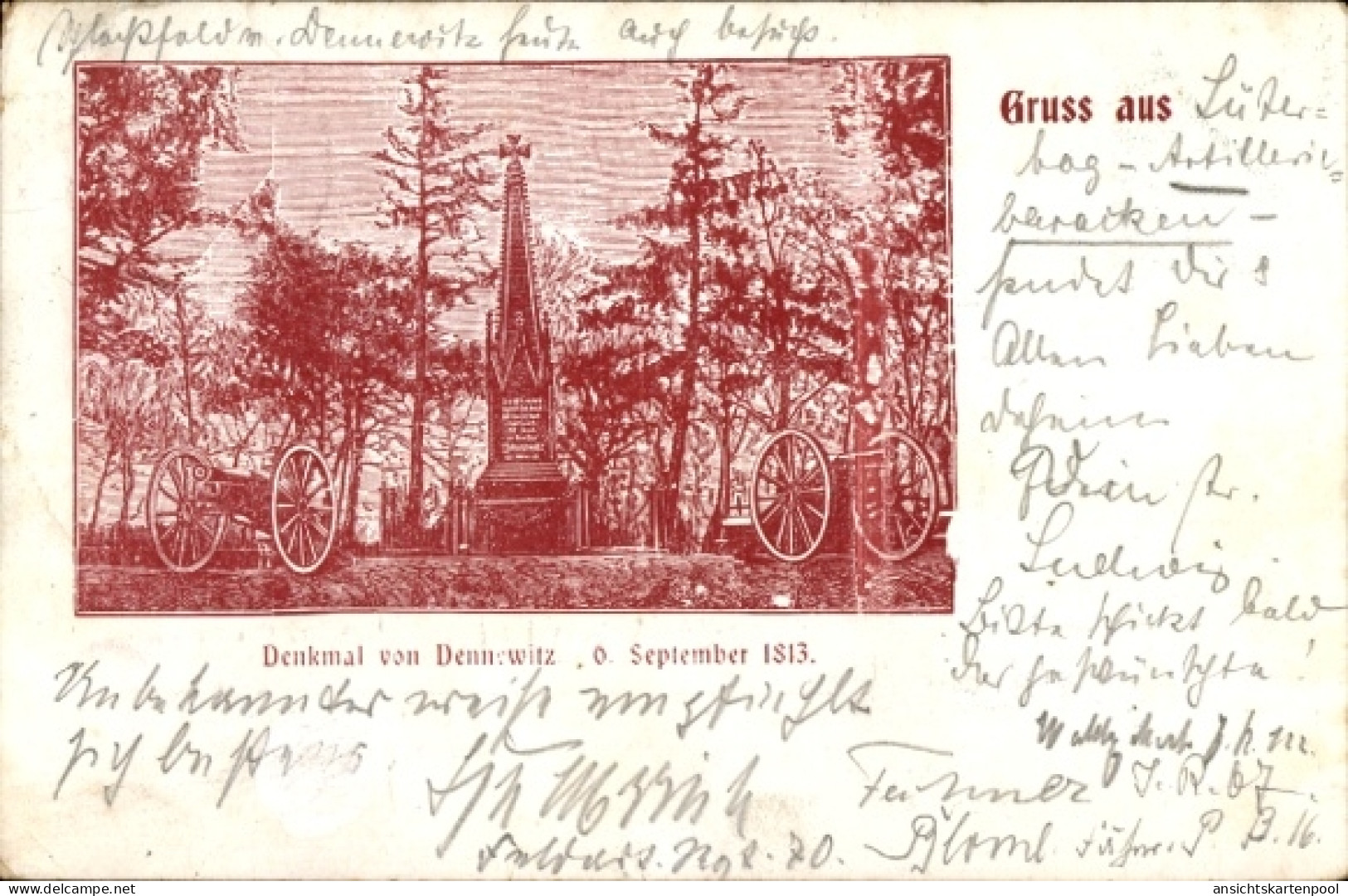 CPA Dennewitz Niedergörsdorf in Brandenburg, Denkmal