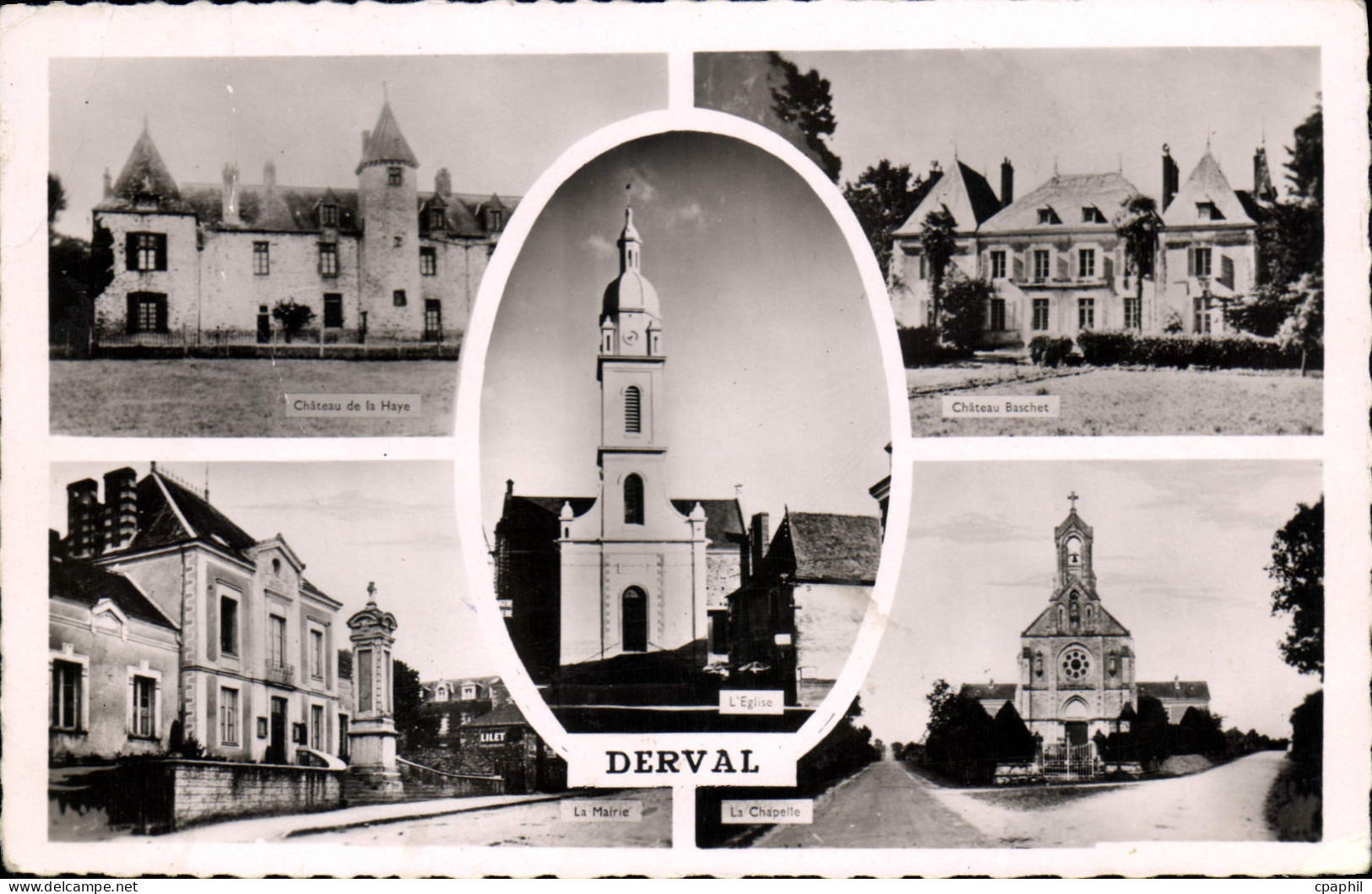 CPA Derval château de la Haye mairie château Baschet la chapelle