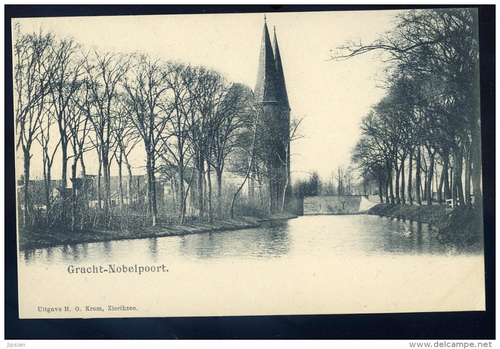 cpa des Pays Bas Zeeland Gracht Nobelpoort ...........  Zierikzee      BB2