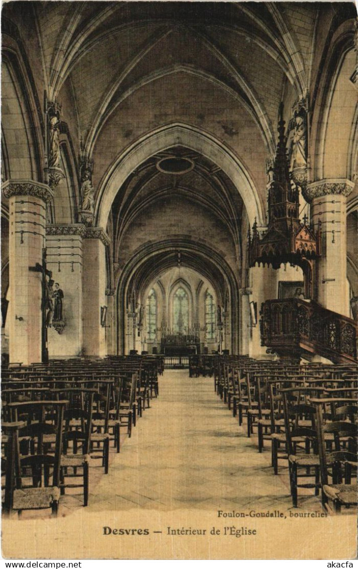 CPA DESVRES Intérieur de l'Église (979558)