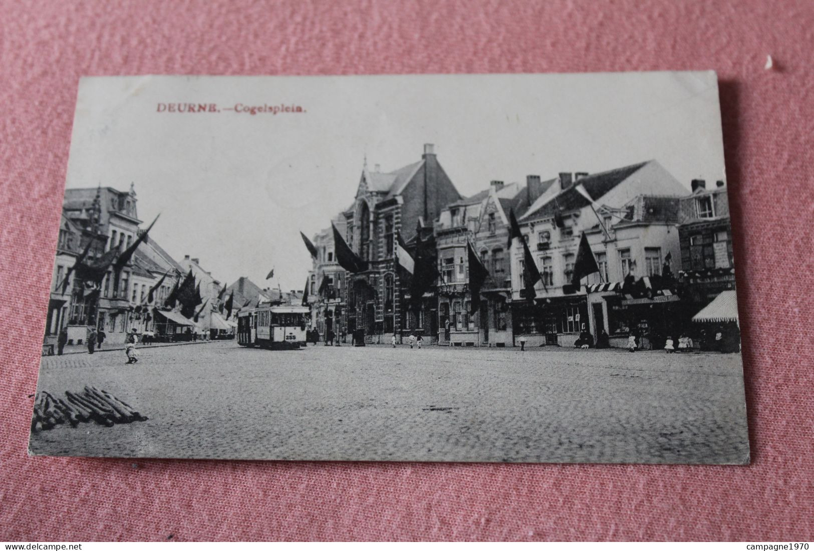 CPA - DEURNE ( ANTWERPEN ANVERS ) - COGELSPLEIN ( TRAM EN MOYEN PLAN ) - 1908