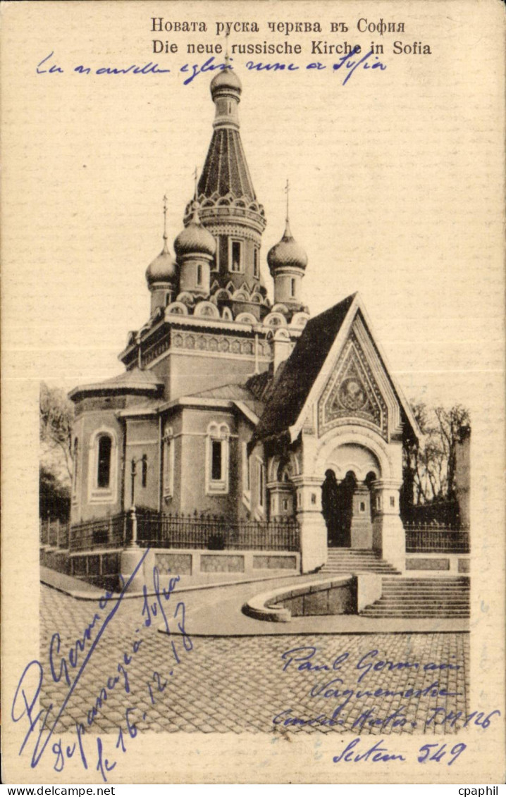 CPA Die neue russische Kirch in Sofia bulgarie Bulgaria Russia Russie