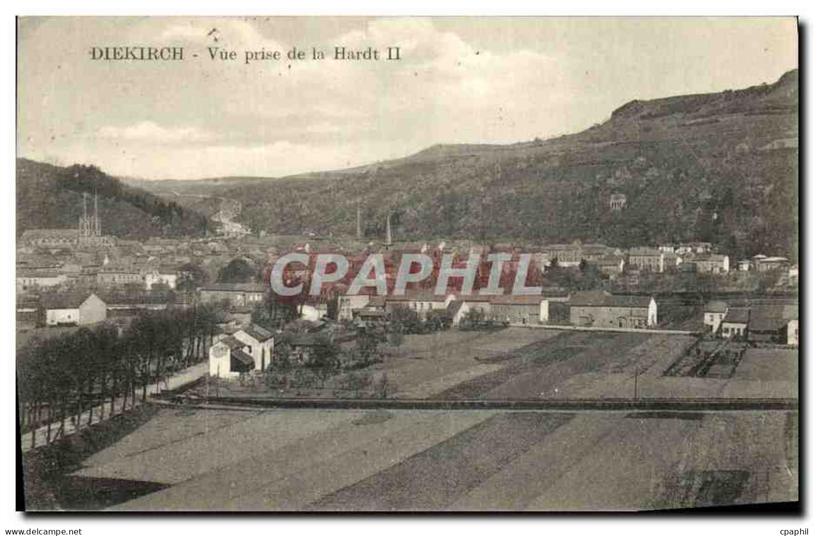 CPA Diekirch Vue Prise de la Hardt